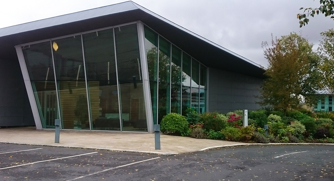 Visitor Centre at the Wellcome Genome Campus, all new visitors register here