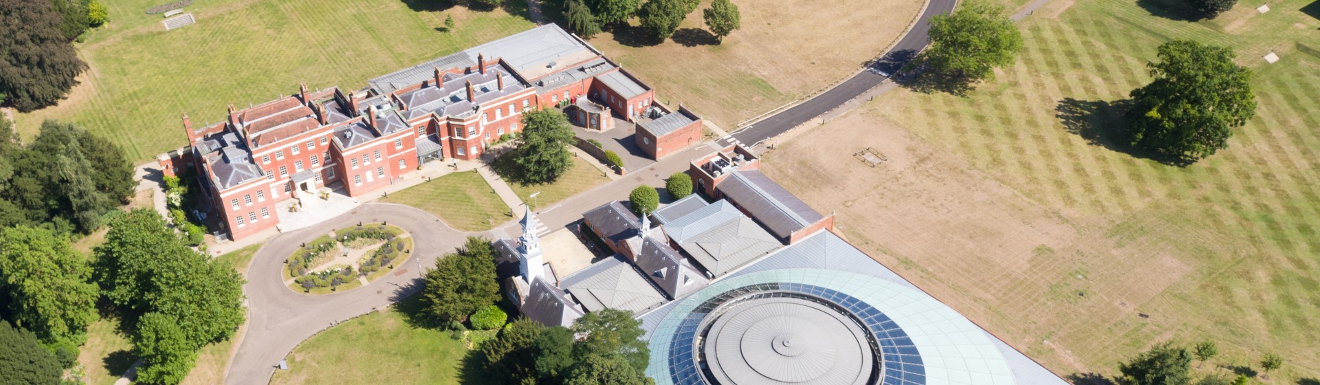 Campus Aerial Drone 2016 Hinxton Hall Conference Centre_Cropped